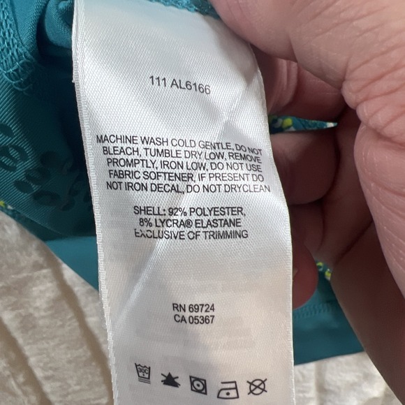 Columbia Teal/Yellow Long-Sleeve Omni-Shade Shirt  Women's‎ XS - Picture 9 of 9